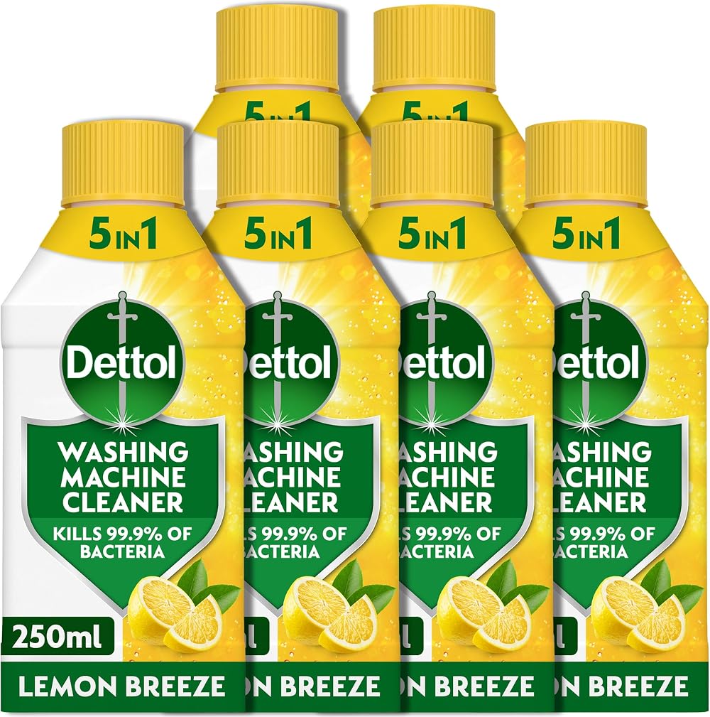 Dettol Washing Machine Cleaner Lemon 1.5L (250ml x6) Antibacterial