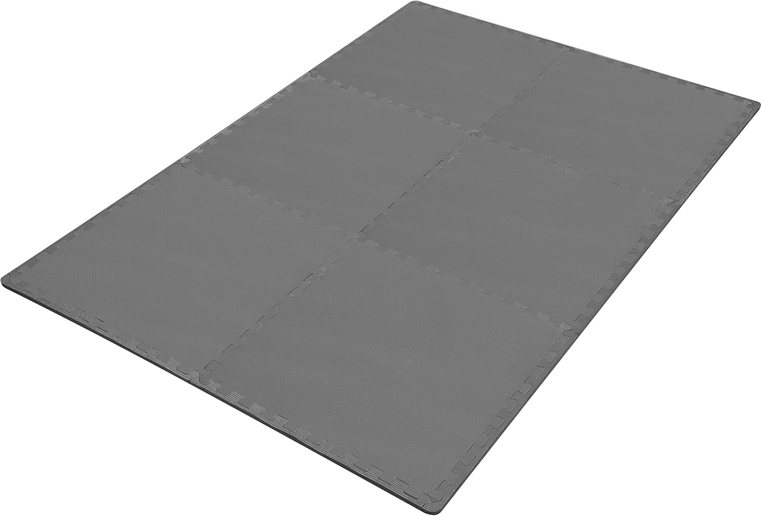 BalanceFrom Puzzle Exercise Mat with EVA Foam Interlocking Tiles, Gray : Sports & Outdoors
