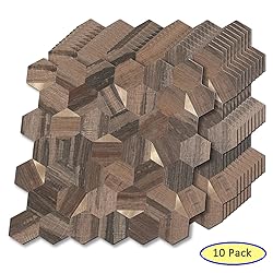 Tilingview 10 Pcs Hexagon Peel and Stick Backsplash