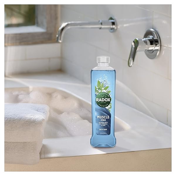 RADOX MUSCLE CLARY SAGE AND SEA MINERALS BATH SOAK, 500 ML