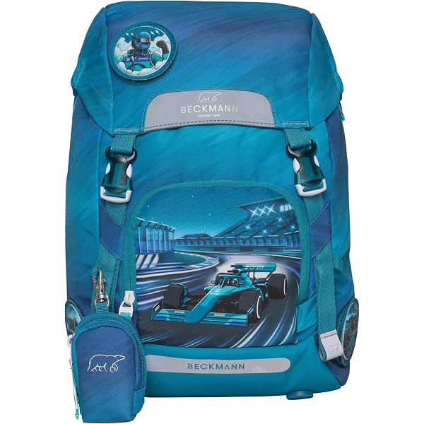 Beckmann Classic School Backpack For Elementary Kids - Ergonomic, 22L, Includes Rain Cover, 1st Grade Ready