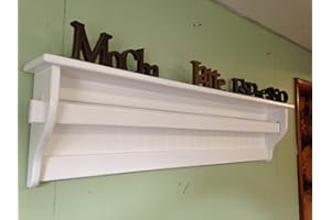 APPLETREE WOODCRAFTS Blanket Rack Holder Wall Hanging Wood Quilt Rack 55" Wide Pine Wall Display Quilt Rack