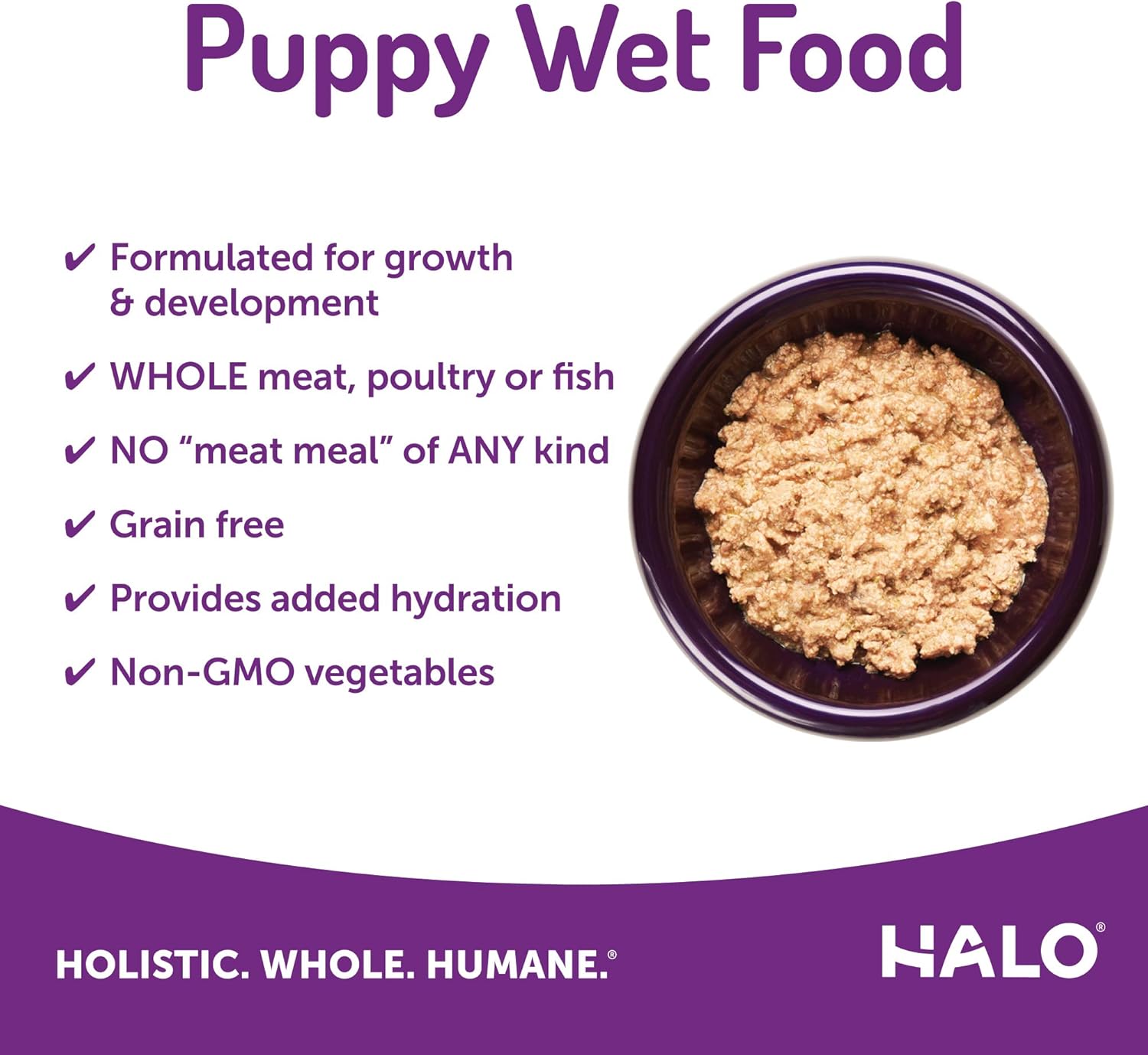 halo wet dog food