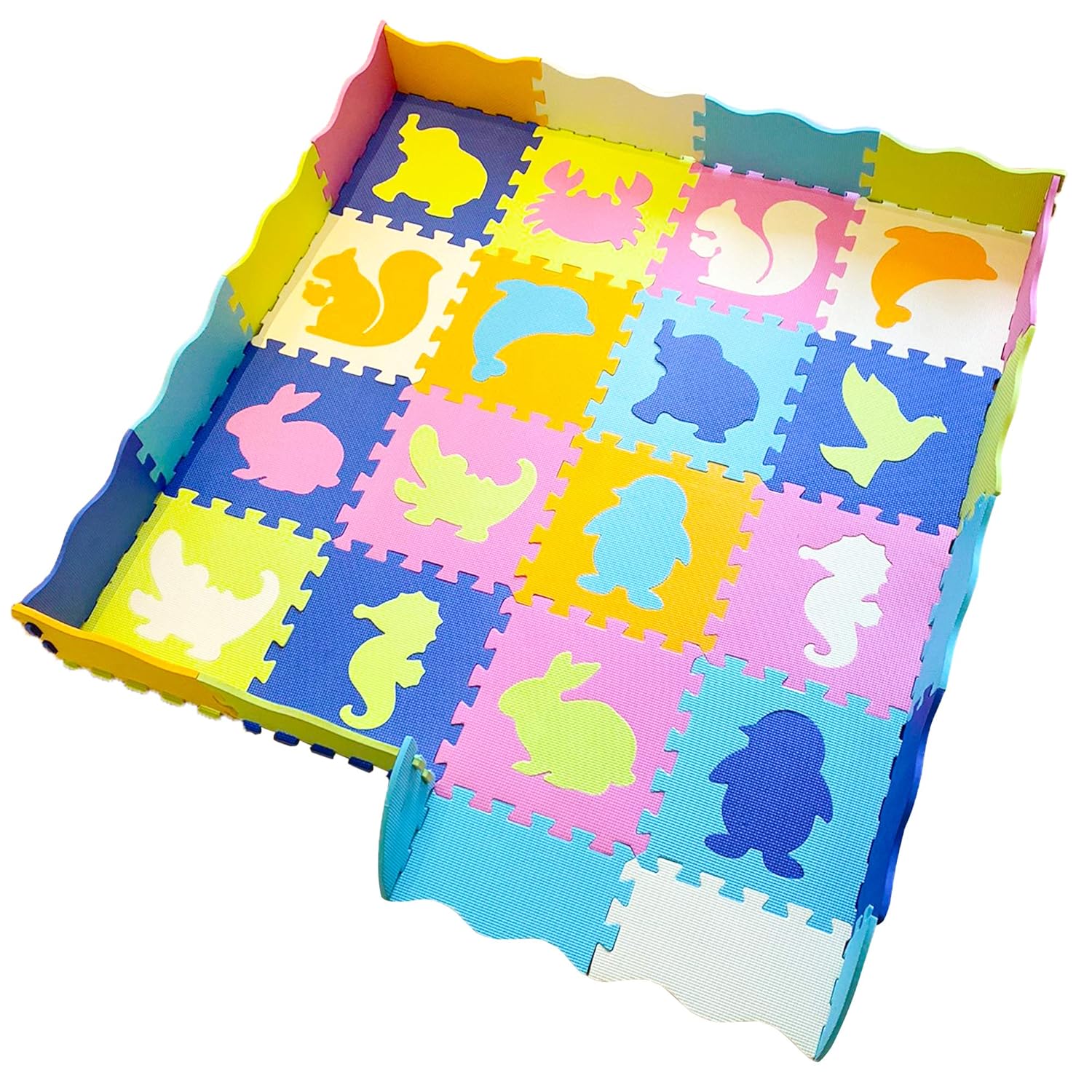 Baby Play Mat with Fence Baby mats for Playing with Foam