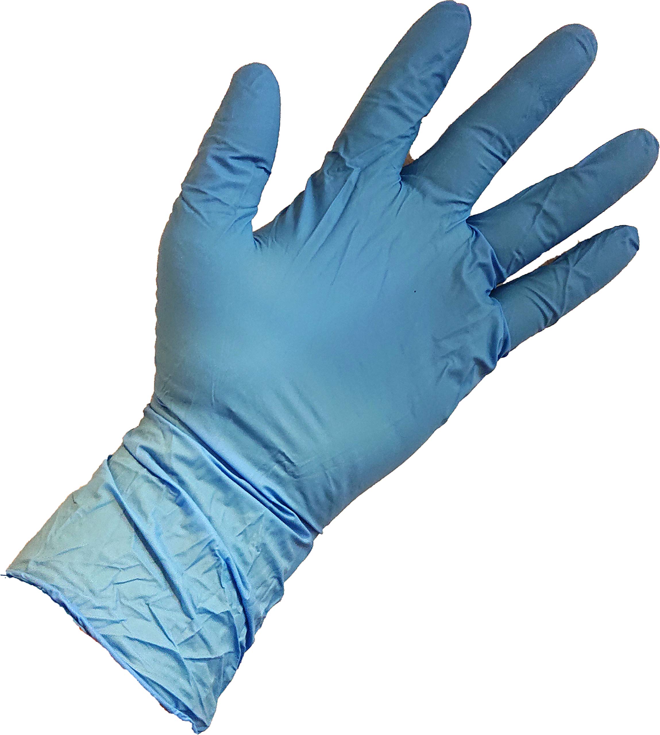 Nitrex - Nitrile long Blue Powder Free Disposable Gloves - 100 pack (Medium)