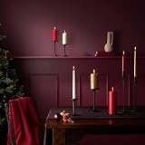 Bolsius Pillar Candles Dark Red 4-Pack 15 x 6 cm Unscented Vegan Wax view 5