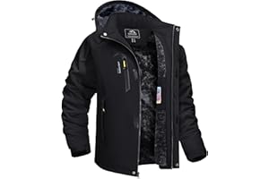 TACVASEN Winter Jacket Men's Water-Resistant Fleece Jacket Snow Ski Jacket Military Tactical Jacket Coat Parka Hood Raincoat