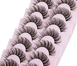 False Eyelashes Fluffy Mink Lashes Natural Wispy