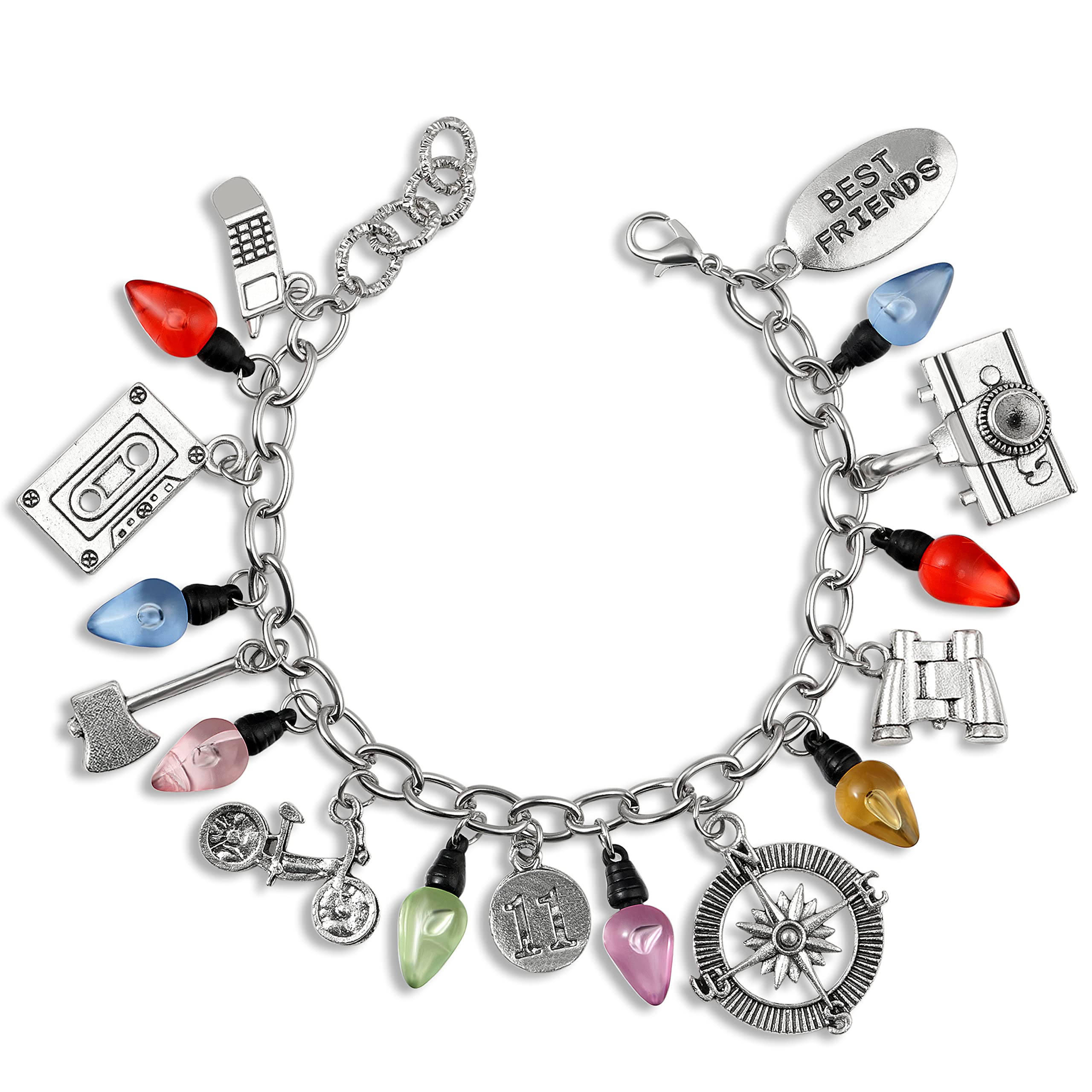 Stranger Charm Bracelets Cosplay Necklace Jewelry Set Christmas Things Birthday Gifts For Fans Girls Women