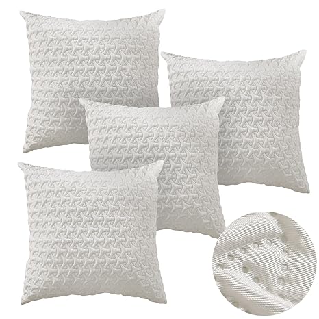 Buy Beige 4pcs Deconovo Home Decorative Sofa Cushion Cover Hand