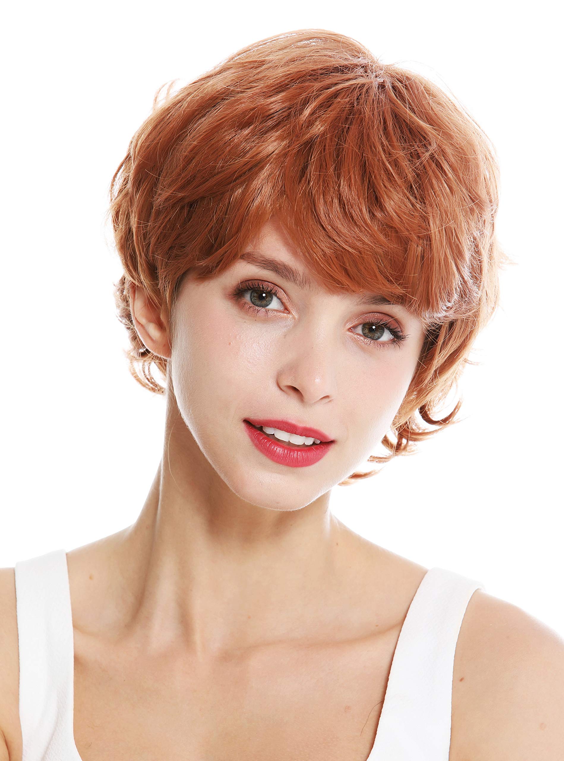 WIG ME UP - YZF-41008 women's quality wig fringe short wild wavy highlights reddish brown blonde