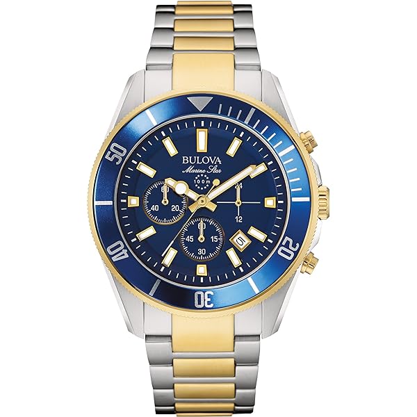 Bulova Orologio Uomo Al Quarzo - Cronografo Analogico, Cassa 44mm, Cinturino In Acciaio Inossidabile Multicolore, Impermeabile 10 Bar, Modello 98D175 - 3