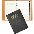 Refillable Address Book with Alphabetical Tabs, w/Pockets, 648 Large Print Telephone Birthday Email PU Leather Hardcover Durable for Women Men Seniors Home Office, 236Pages, A5, Black