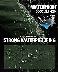 iCreek Men's Packable Rain Pants Waterproof