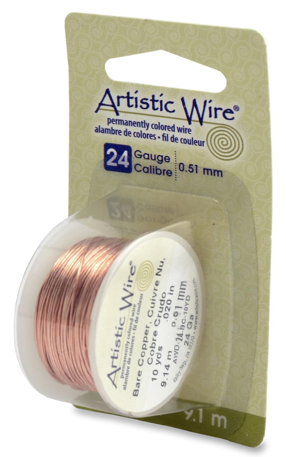 Artistic Wire 24Gauge Bare Copper Wire, 10Yards Amazon.in Home