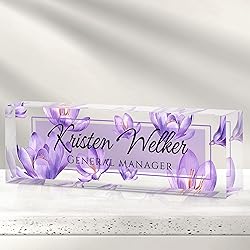 Custom Office Name Plate for Desk - Desk Name Plate