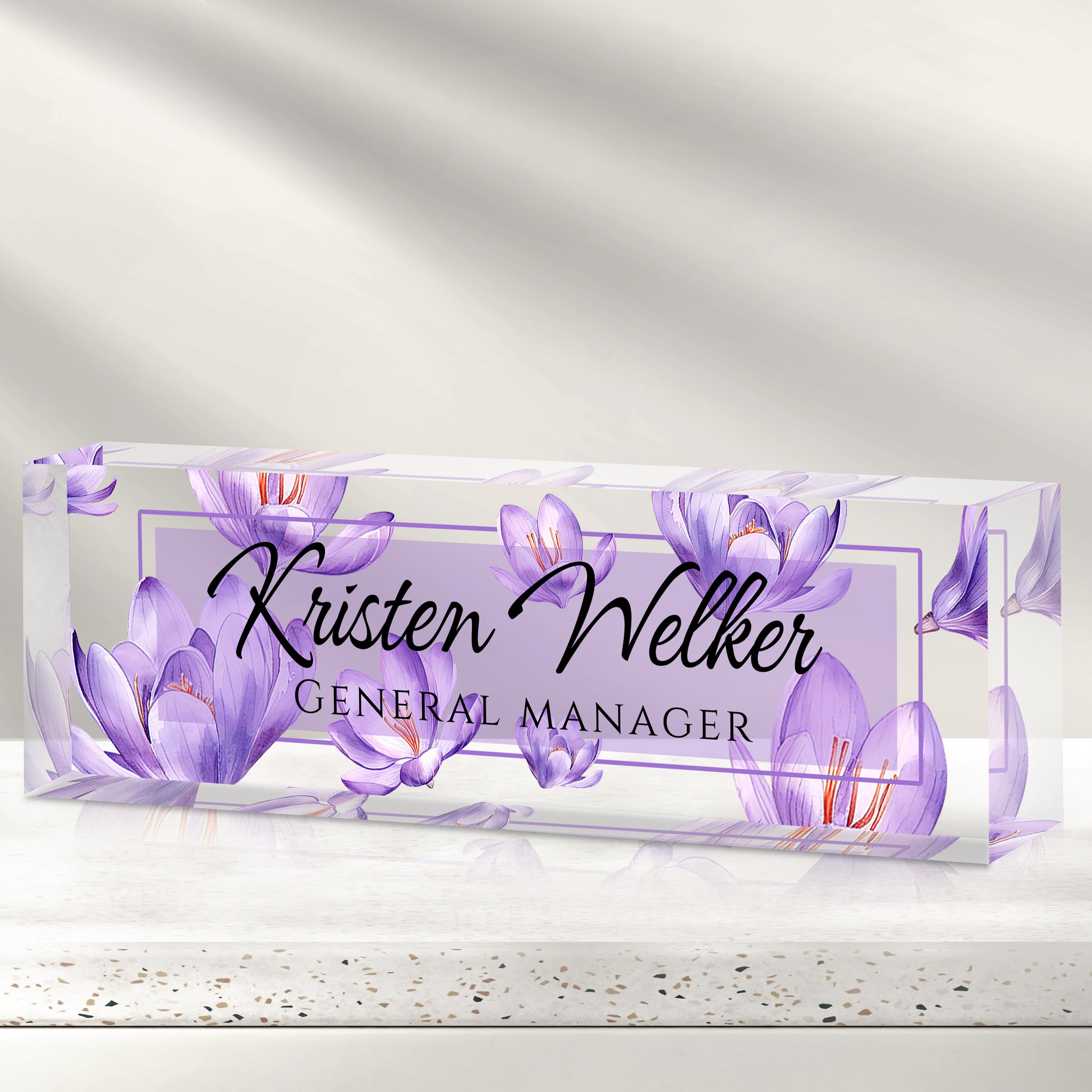 Custom Office Name Plate for Desk - Desk Name Plate