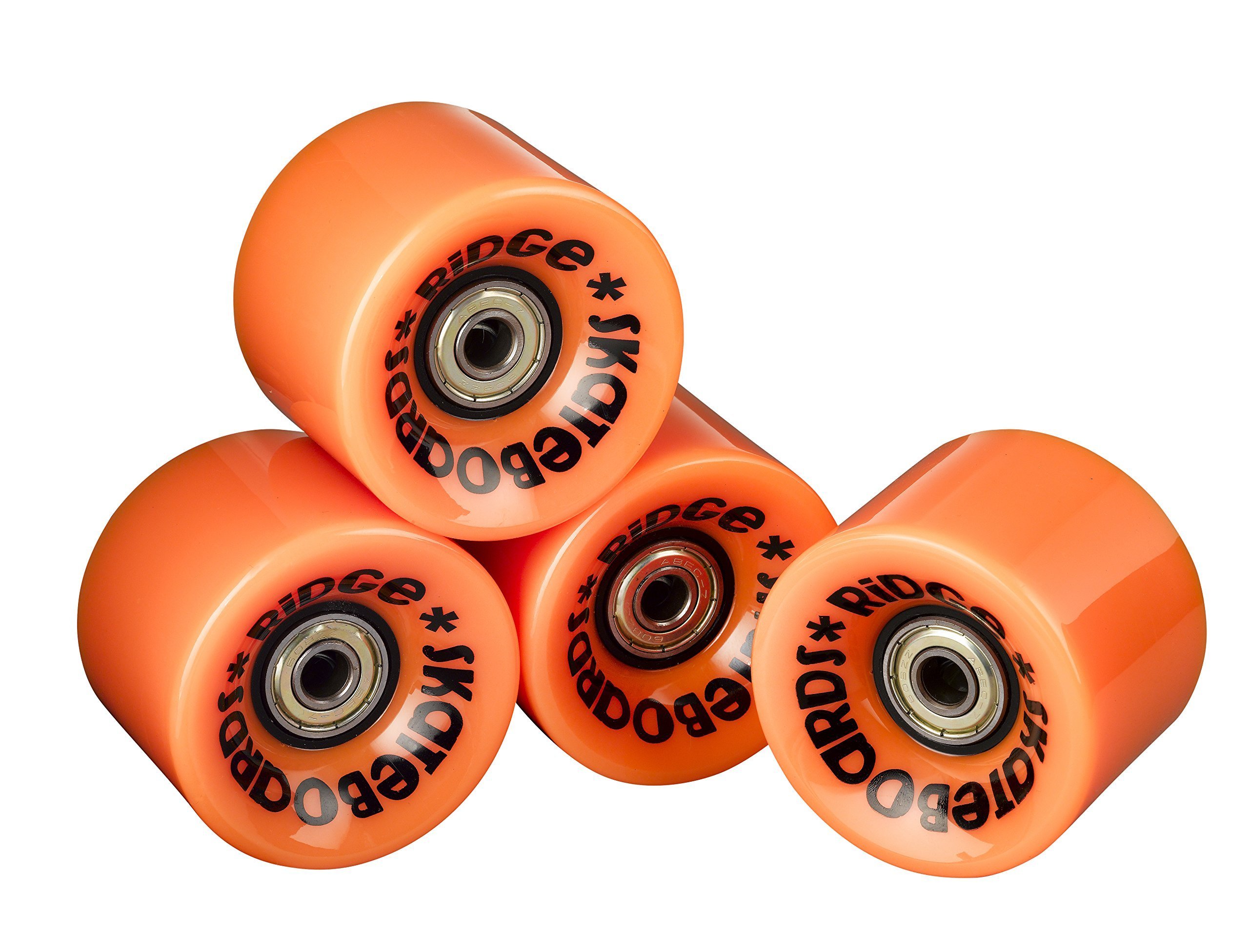 Ridge Skateboards Longboard wheels, Orange, 70MM
