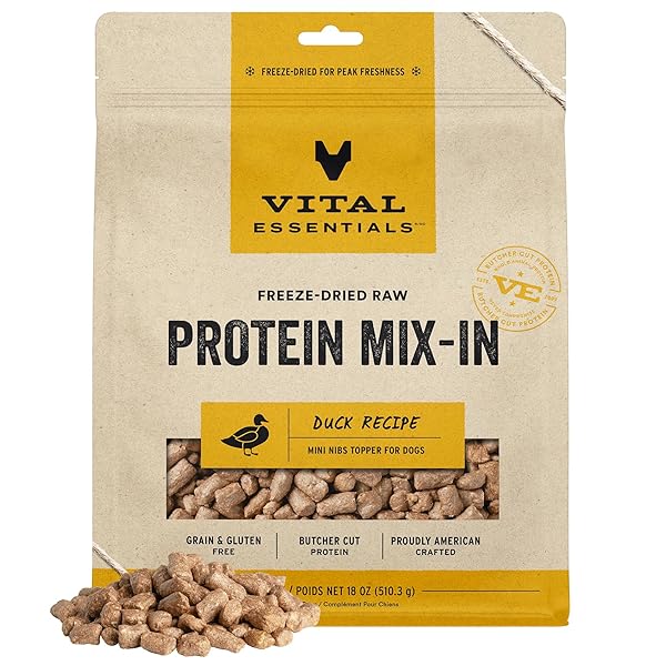 VITAL ESSENTIALS FREEZE DRIED RAW DOG FOOD TOPPER,...