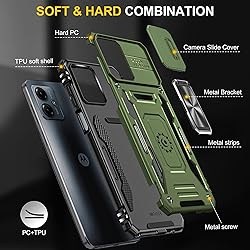 FRLMOOES for Motorola Moto G14 Case with 2 Screen