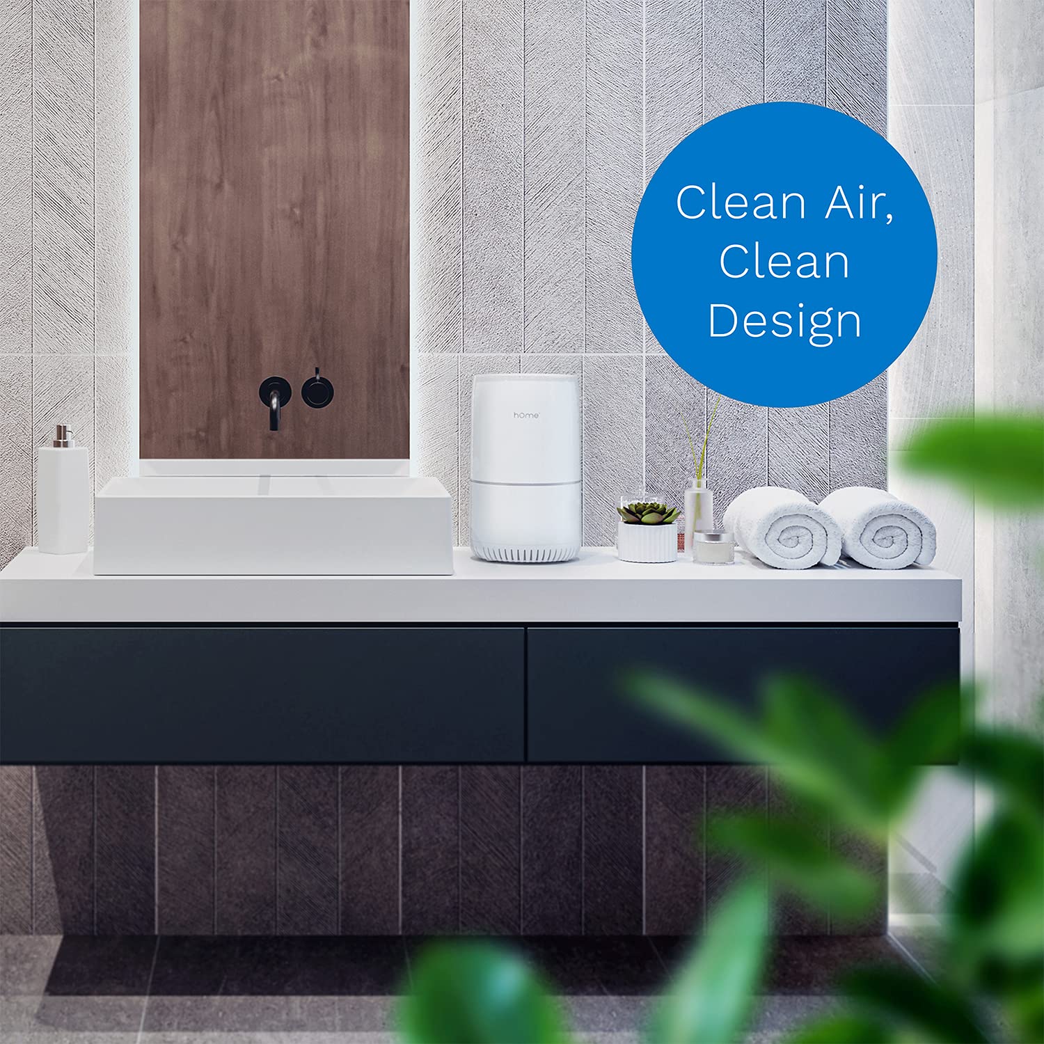 hOmeLabs True HEPA Air Purifier with H13 Filter - Removes 99.97% of Airborne Particles with Activated Carbon and 3-Stage Filtration to Significantly Improve Indoor Air Quality