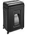 Amazon Basics 24 Sheet Cross Cut Paper, CD and Credit Card Home Office Shredder with Pullout Basket, Black