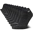 Reebok Men's Low Cut Socks - 12 Pack Performance Cushion Comfort No Show Socks - Breathable Athletic Socks for Men (6-12.5)