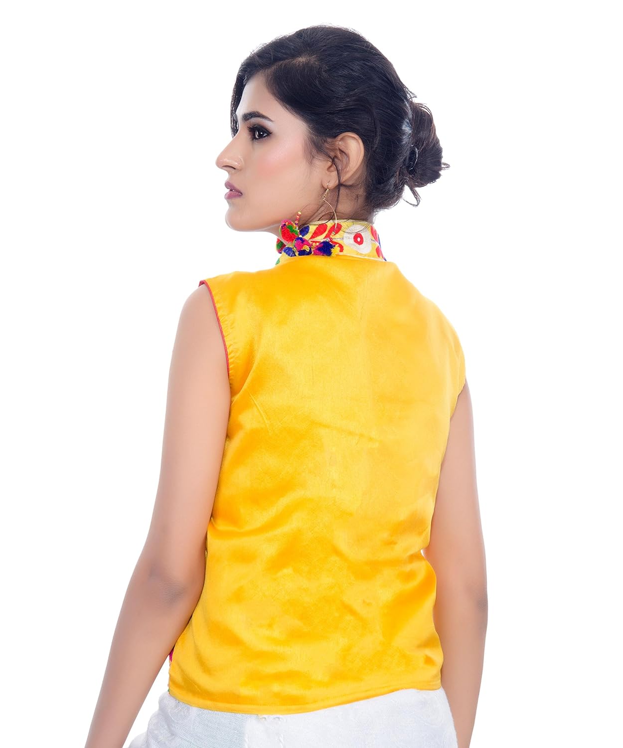 banjara women's jacket (mjk-hth05_yellow_free)