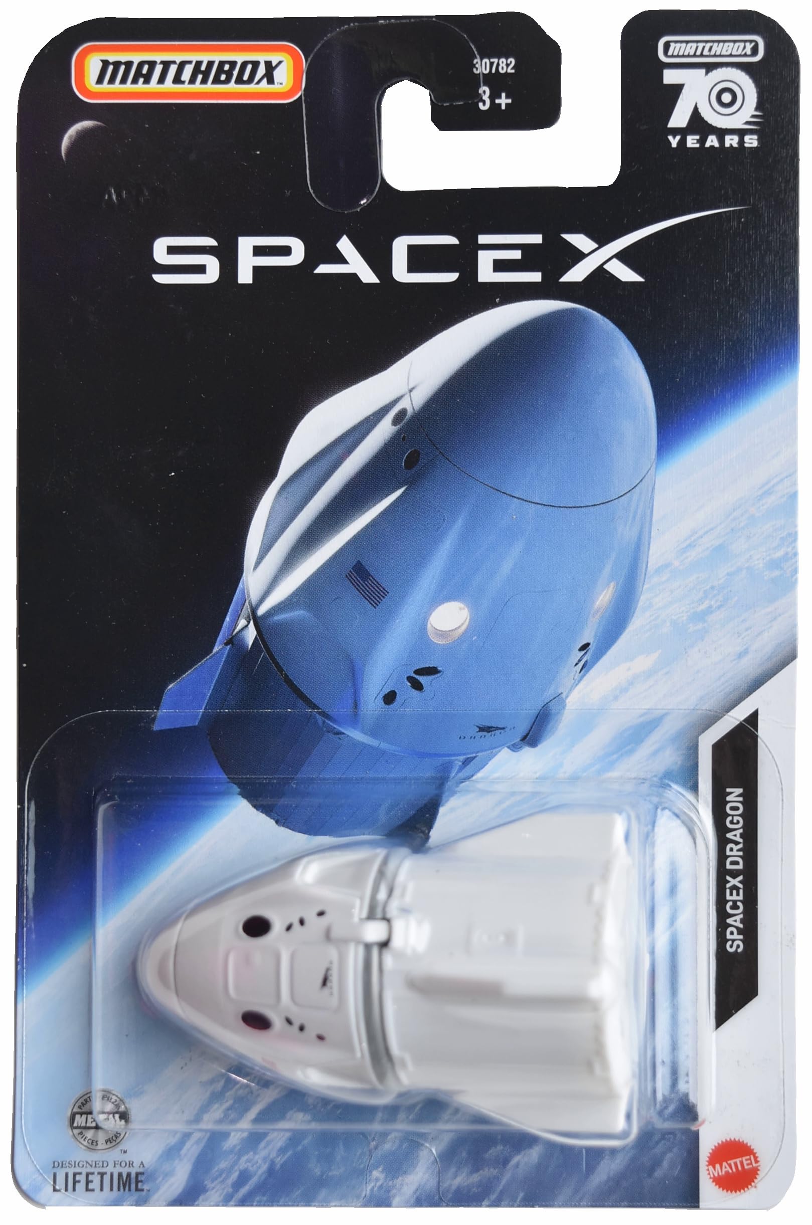 Matchbox Spacex Dragon, White