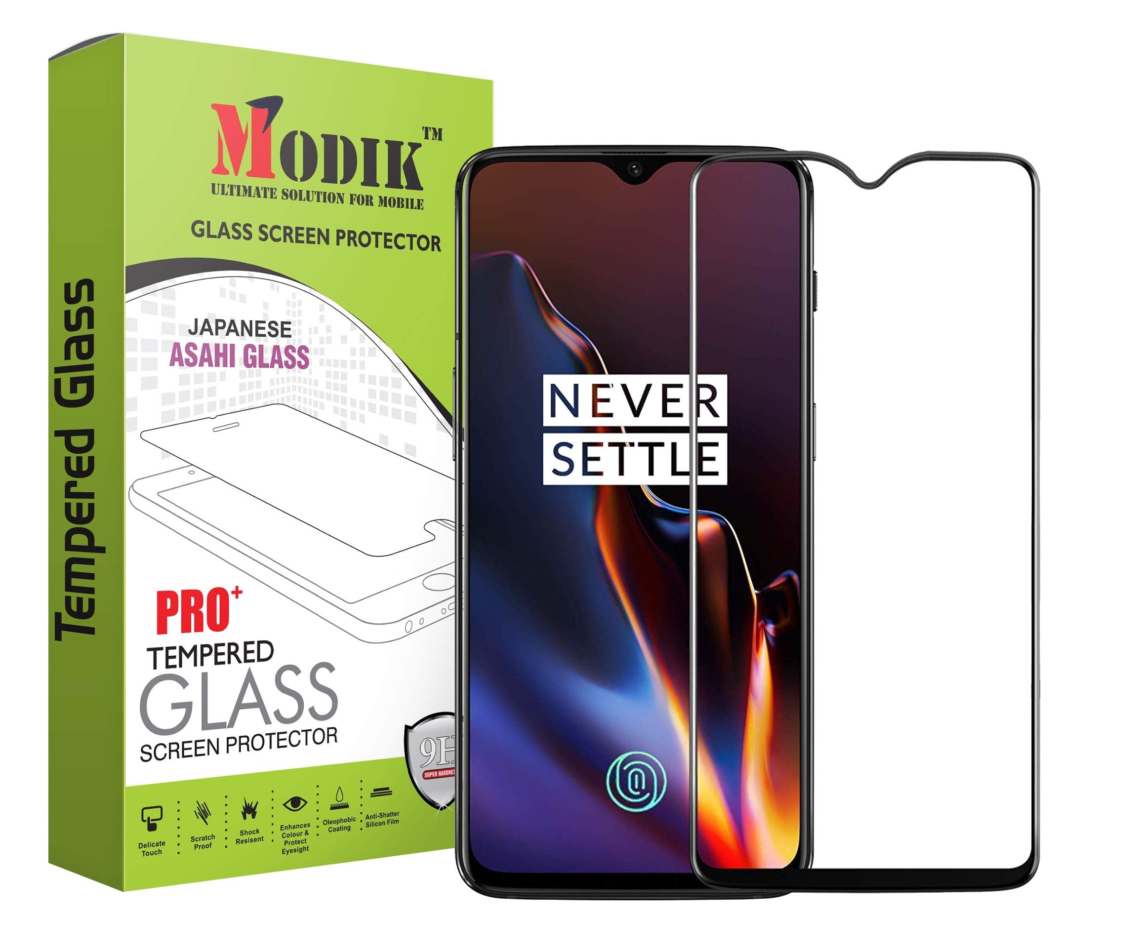 MODIK Tempered Glass Screen Protector Compatible for Edge to Edge Coverage with Easy Installation kit