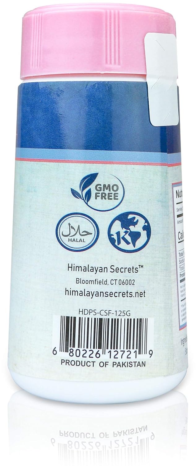 Natural Pink Himalayan Cooking Salt - Kosher Certified Fine Grain Gourmet Salt in Mini 4 oz Shaker - Heart Healthy Salt Packed with Minerals : Grocery & Gourmet Food