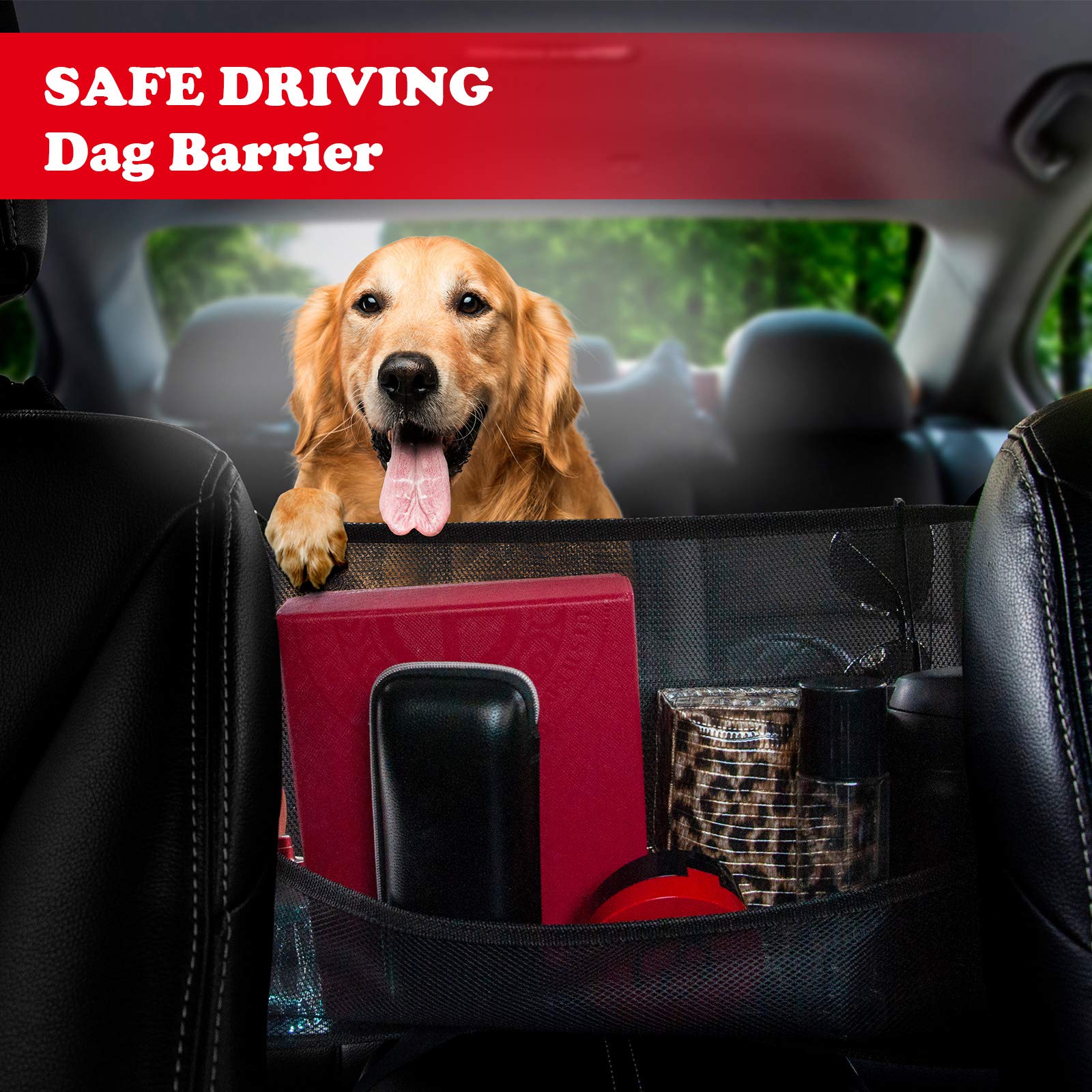 SYT Car Net Pocket Handbag Holder,Car Back seat Organizer