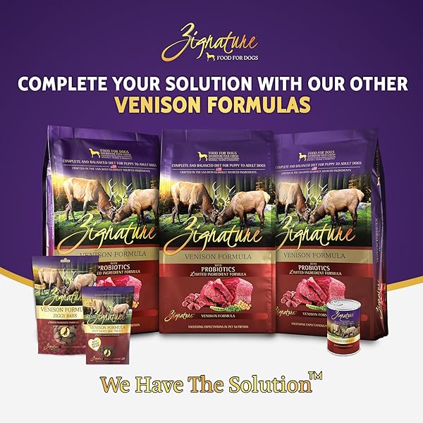 ZIGNATURE VENISON SOFT MOIST TREATS FOR DOGS