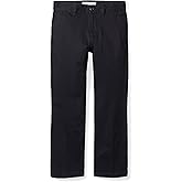Amazon Essentials Boys and Toddlers' Uniform Straight-Fit Flat-Front Chino Khaki Pants, Multipacks