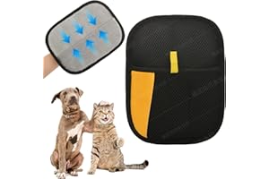 CEENWES Pet Hair Remover Glove Reusable Electrostatic Cat Dog Hair Removal Grooming Brush Cat Grooming Gloves for Couch, Furniture, Carpet, Curtain