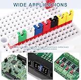 VooGenzek 600PCS 2.54mm Jumper Caps 6 Colors Circuit Board Shunts Connectors view 6