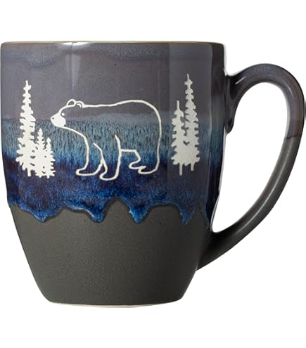 Abbott Collection Jumbo Mug - 16 Oz Stoneware, Birds Of A Feather Design,  Microwave & Dishwasher Safe Microwave Safe Ceramic Mug