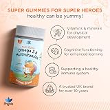 Physis Kids Multivitamin & Omega 3 Gummies 30 Orange 2+ Vitamins C D view 3