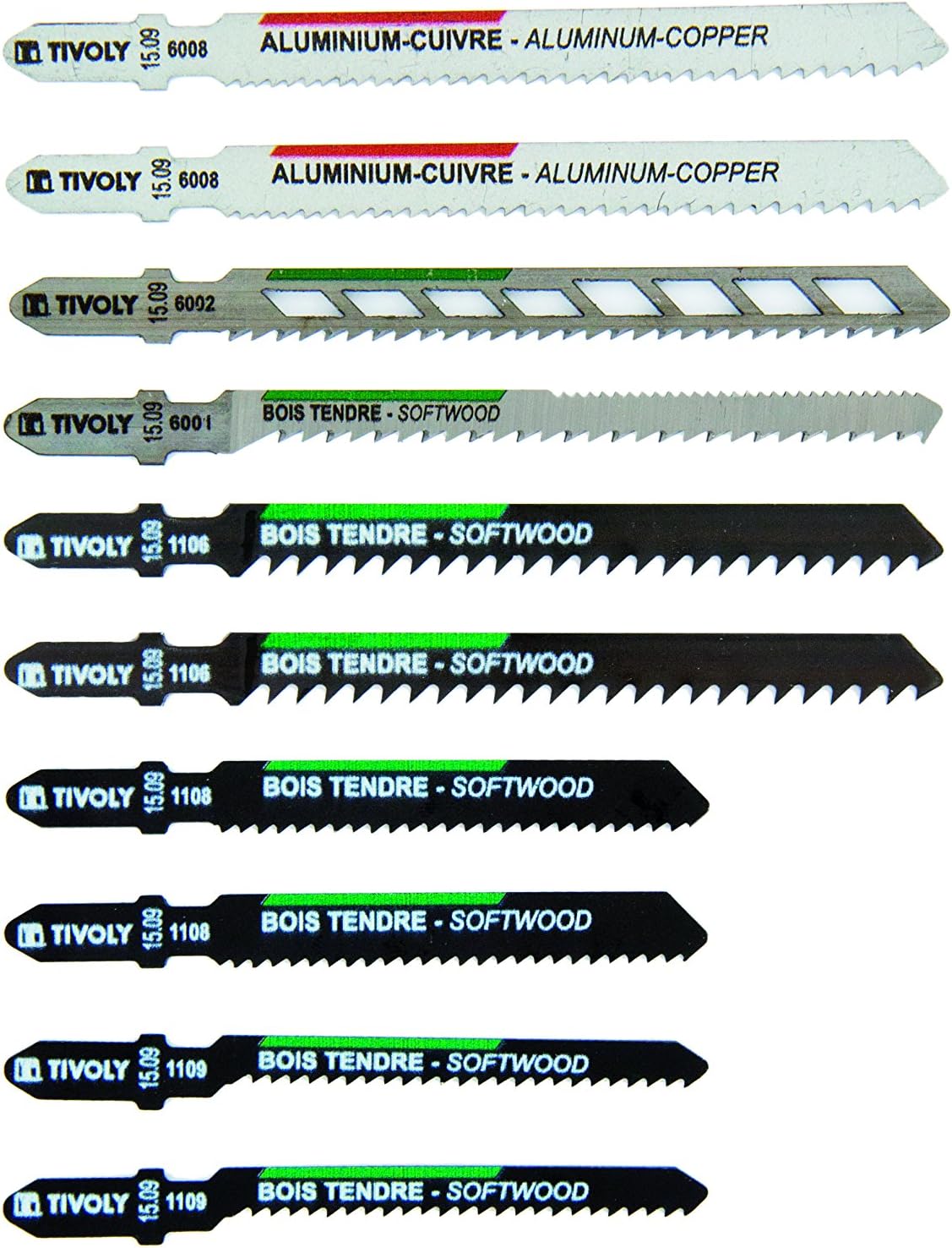 Tivoly XT505570002 Jigsaw Blades, Grey, Set of 10, Gray - Image 4