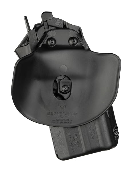 SAFARILAND 7378RDS ALS (AUTOMATIC LOCKING SYSTEM) DUTY HOLSTER, RED DOT SIGHT COMPATIBLE, STX PLAIN BLACK, RIGHT HAND, FITS: SIG XFIVE STREAMLIGHT TLR7