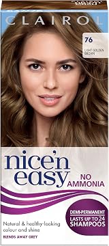 Clairol Nice'n Easy No Ammonia Hair Dye 76 Light Golden Brown Natural Look view 1