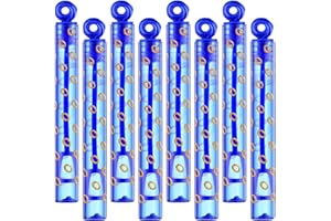 Rotatingpals 32 Pcs Blue with Gold Ring Print Bubble Wands Bubbles Party Favors for Summer Activity Birthday Gifts School Prizes Carnival Goody Bag Stuffers Wedding Supplies