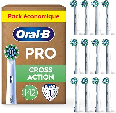 Brossettes de Rechange Cross Action, lot de 12, Blanches