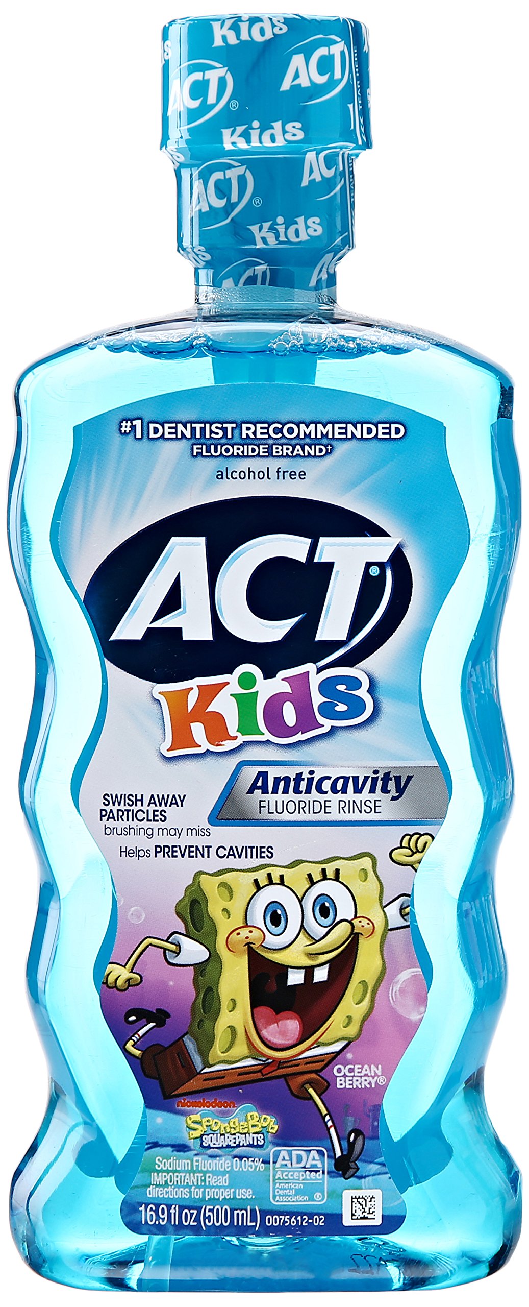 ACT Kids AntCavity Mouthwash, Scooby Doo Kiwi Watermelon, 16.9 Ounce Beauty