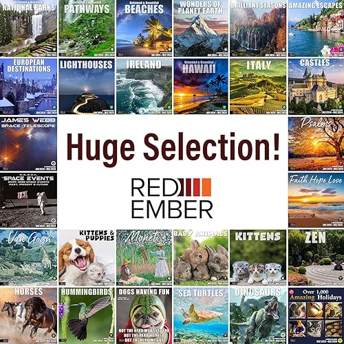 2025 Wall Calendar Germany Red Ember Amazing Escapes 12 Month 12 X 24 Open Thick Sturdy Paper Giftable Halloween Calendar Lang Calendars 2026