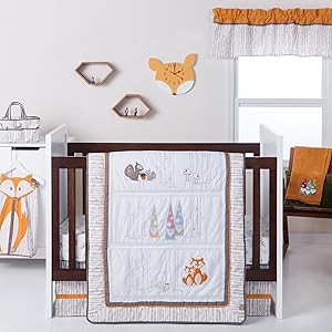Trend Lab Gnome Boy 4Piece Crib Bedding Set
