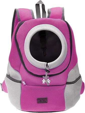 pink dog backpack