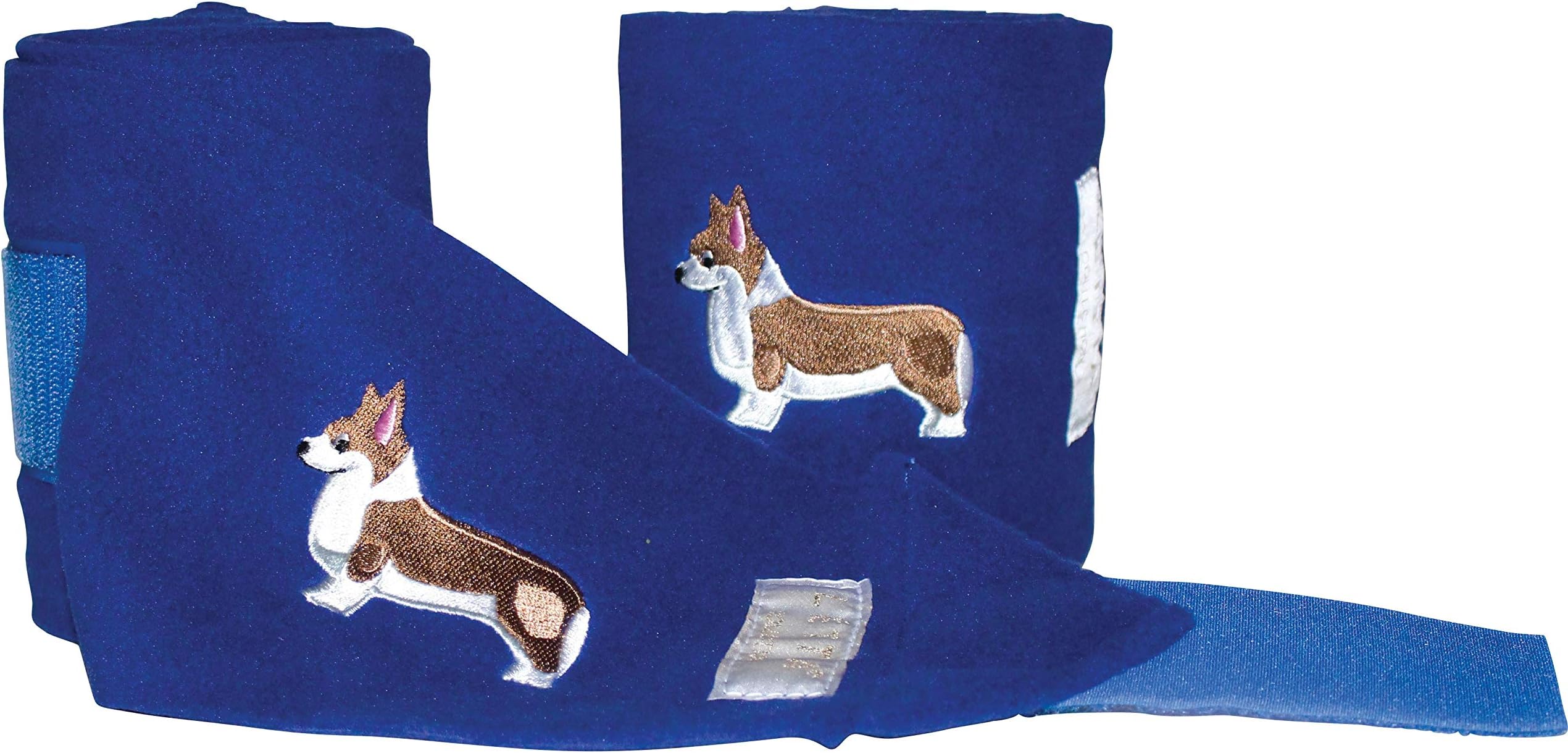 Lettia Embroidered Corgi Fleece Polo Wraps