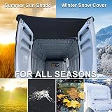 JUTTAUTO T5 Rear Barn Door Awning Cover Oxford Waterproof 180x113cm Black view 2