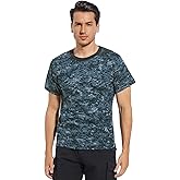 TWCHAS Men’s Military Camo T-Shirt, Camouflage Top Vintage Camo T-Shirts for Everyday Look, Gym Training and Outdoor Activity